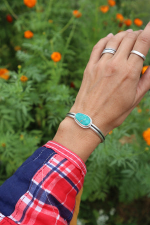 
                  
                    Load image into Gallery viewer, Emerald Valley Turquoise Cuff
                  
                