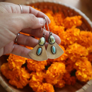 
                  
                    Load image into Gallery viewer, Palomino &amp;amp; Sonora Gingko Earrings
                  
                