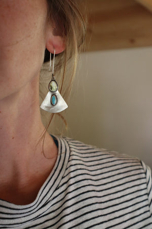 
                  
                    Load image into Gallery viewer, Palomino &amp;amp; Sonora Gingko Earrings
                  
                