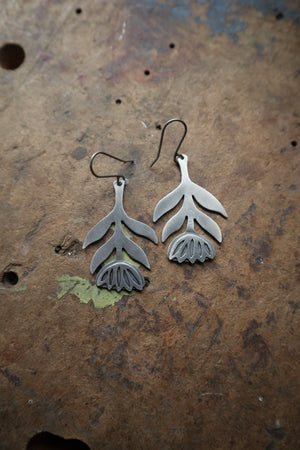 
                  
                    Load image into Gallery viewer, Silver Dandelion Earrings
                  
                