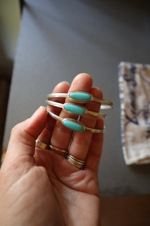 
                  
                    Load image into Gallery viewer, Plume Turquoise Cuff
                  
                